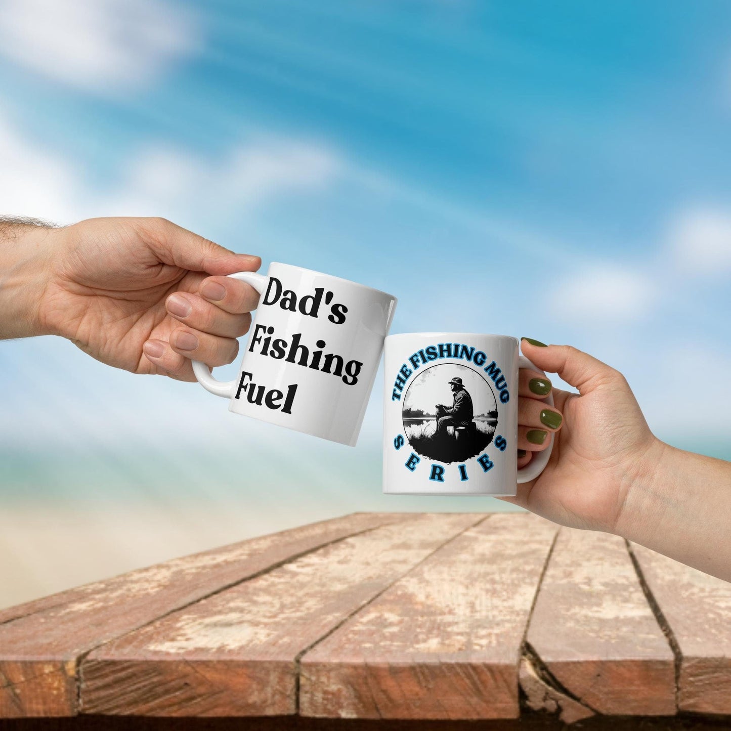 Fishing Mug: “Dad's Fishing Fuel.” | Angler Mug | Fishing Coffee Mug | Dad Gift - Raiden Gate Design