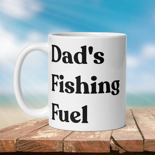 Fishing Mug: “Dad's Fishing Fuel.” | Angler Mug | Fishing Coffee Mug | Dad Gift - Raiden Gate Design