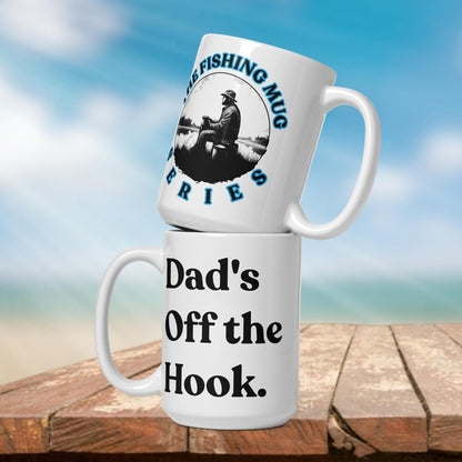 Fishing Mug: “Dad's Off the Hook.” | Angler Mug | Fishing Coffee Mug | Dad Gift - Raiden Gate Design