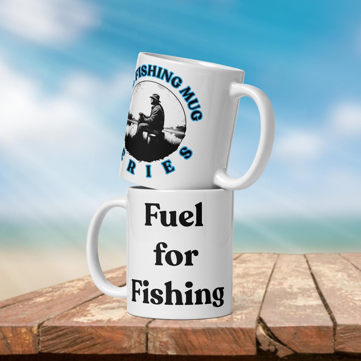 Fishing Mug: “Fuel for Fishing.” | Angler Mug | Fishing Coffee Mug | Dad Gift - Raiden Gate Design