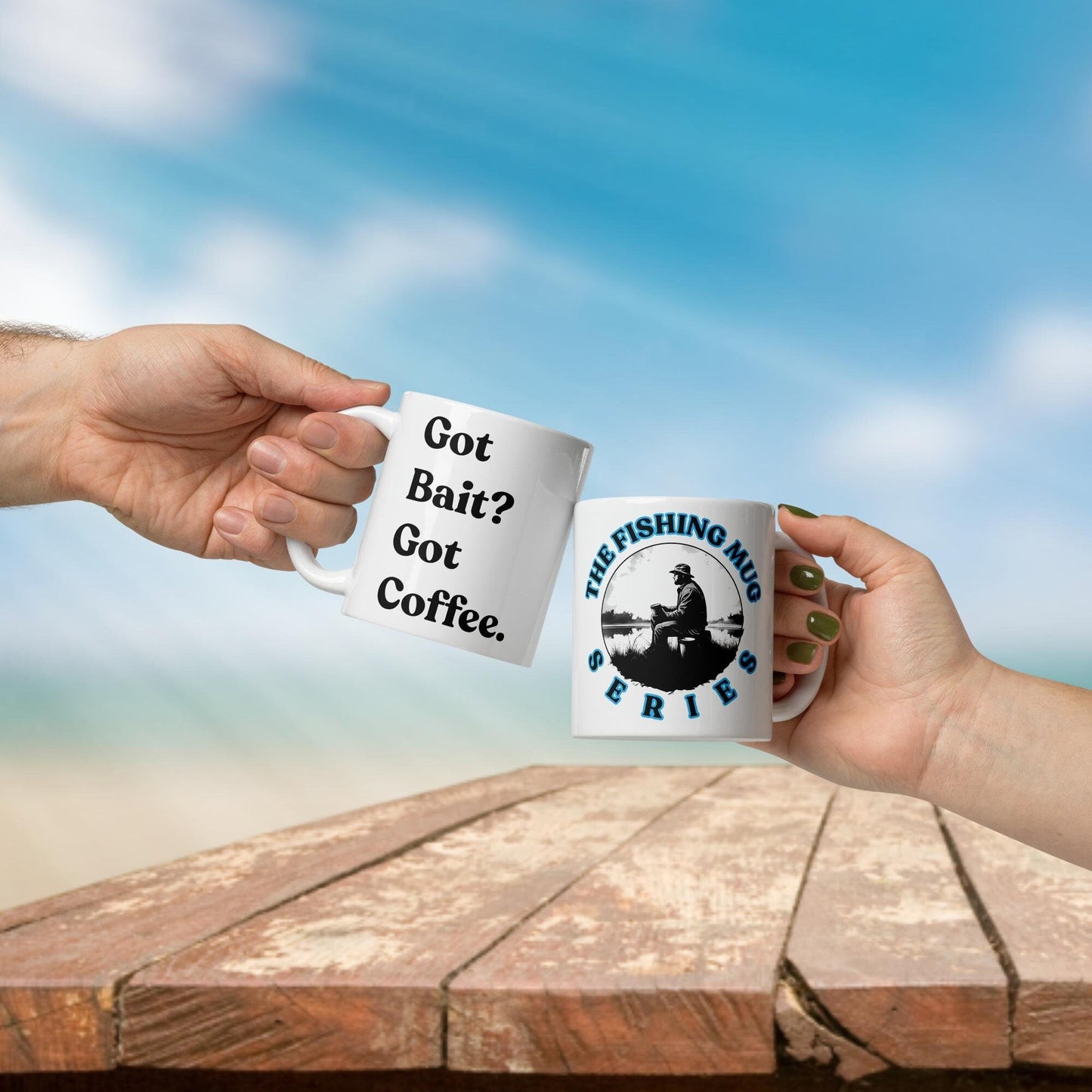 Fishing Mug: “Got Bait? Got Coffee.” | Angler Mug | Fishing Coffee Mug | Dad Gift - Raiden Gate Design