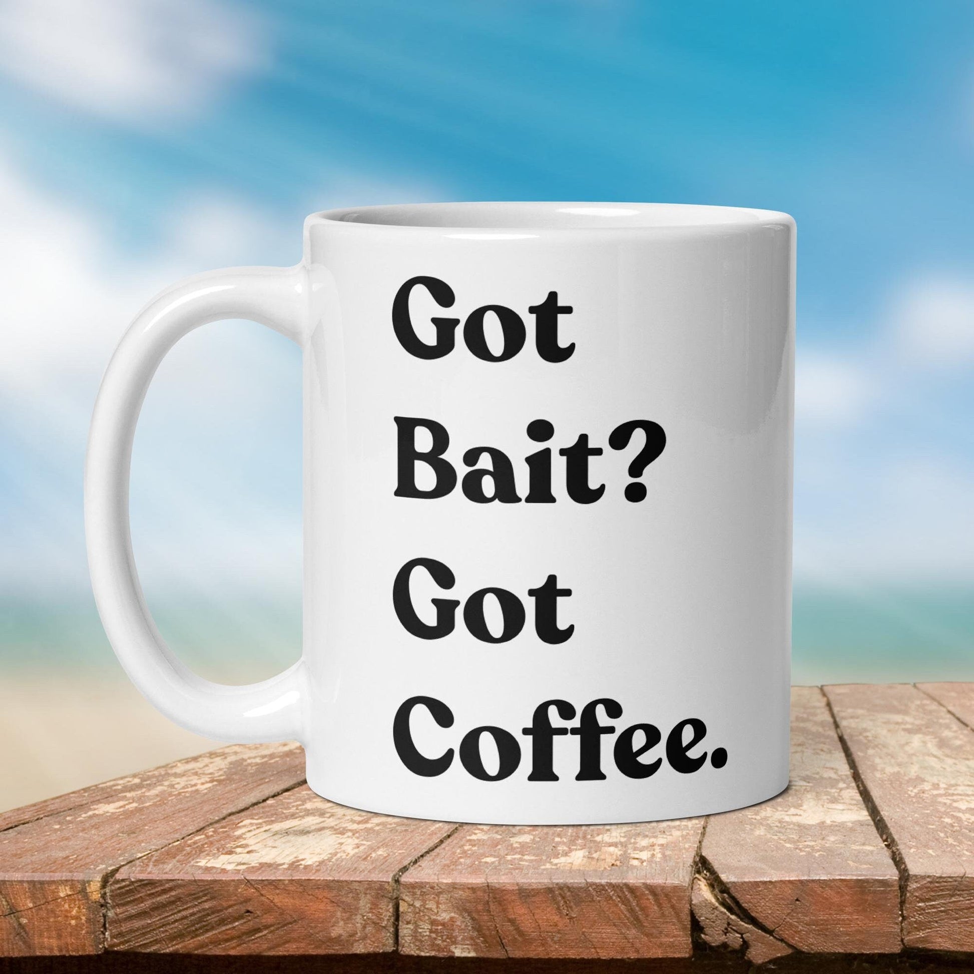 Fishing Mug: “Got Bait? Got Coffee.” | Angler Mug | Fishing Coffee Mug | Dad Gift - Raiden Gate Design