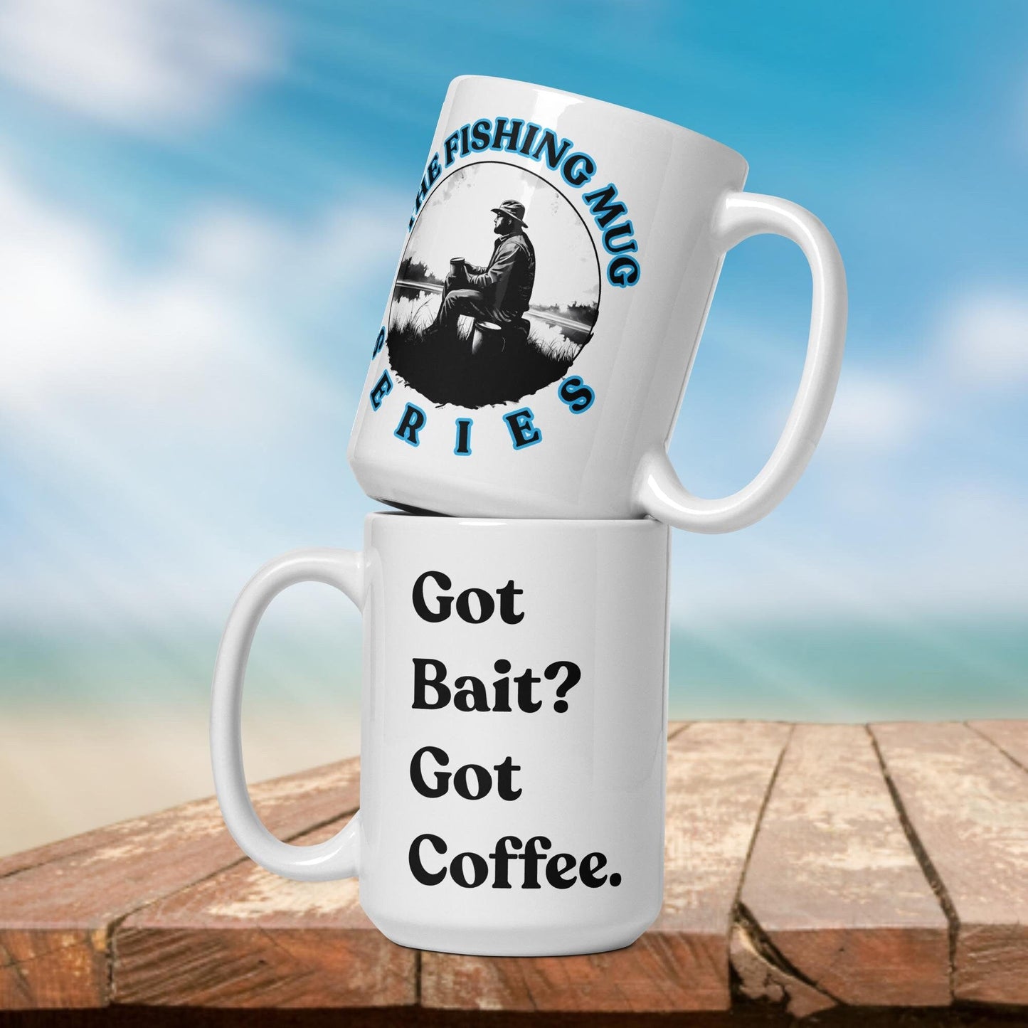 Fishing Mug: “Got Bait? Got Coffee.” | Angler Mug | Fishing Coffee Mug | Dad Gift - Raiden Gate Design