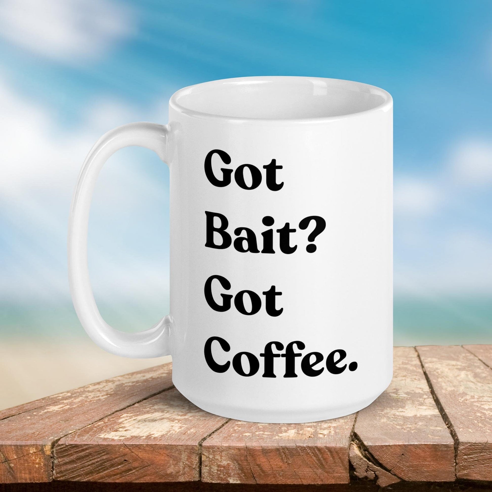 Fishing Mug: “Got Bait? Got Coffee.” | Angler Mug | Fishing Coffee Mug | Dad Gift - Raiden Gate Design