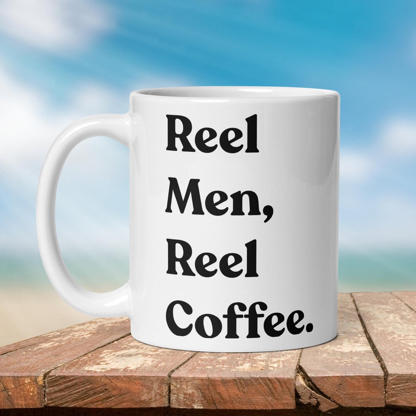 Fishing Mug: “Reel Men, Reel Coffee.” | Angler Mug | Fishing Coffee Mug | Dad Gift - Raiden Gate Design