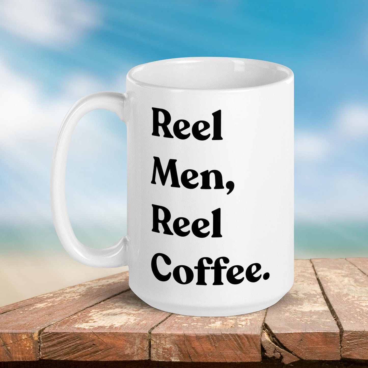 Fishing Mug: “Reel Men, Reel Coffee.” | Angler Mug | Fishing Coffee Mug | Dad Gift - Raiden Gate Design