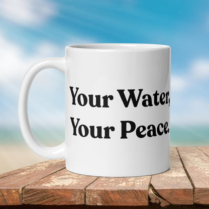 Fishing Mug: “Your Water, Your Peace.” | Angler Mug | Fishing Coffee Mug | Dad Gift - Raiden Gate Design