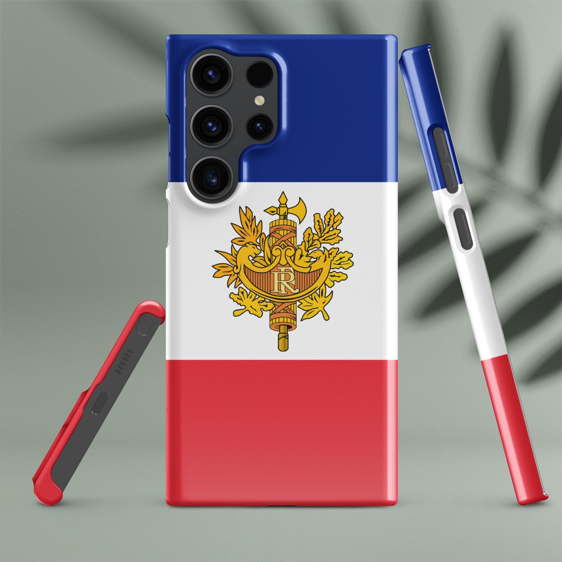 France Flag Samsung Galaxy Phone Case for Samsung S24 and Samsung S23 for Patriots - Raiden Gate Design