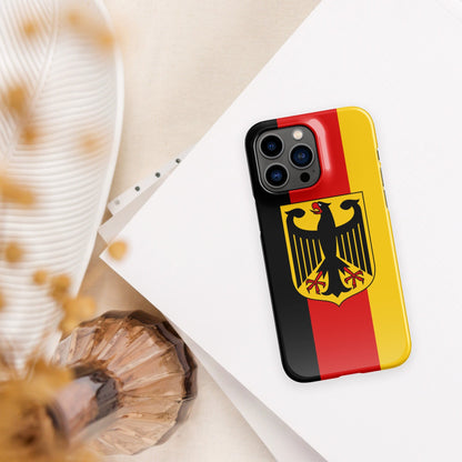 German Flag | Aesthetic Phone Case | iPhone 15 Pro Max | Patriotic Phone Case | Tough Case - Raiden Gate Design