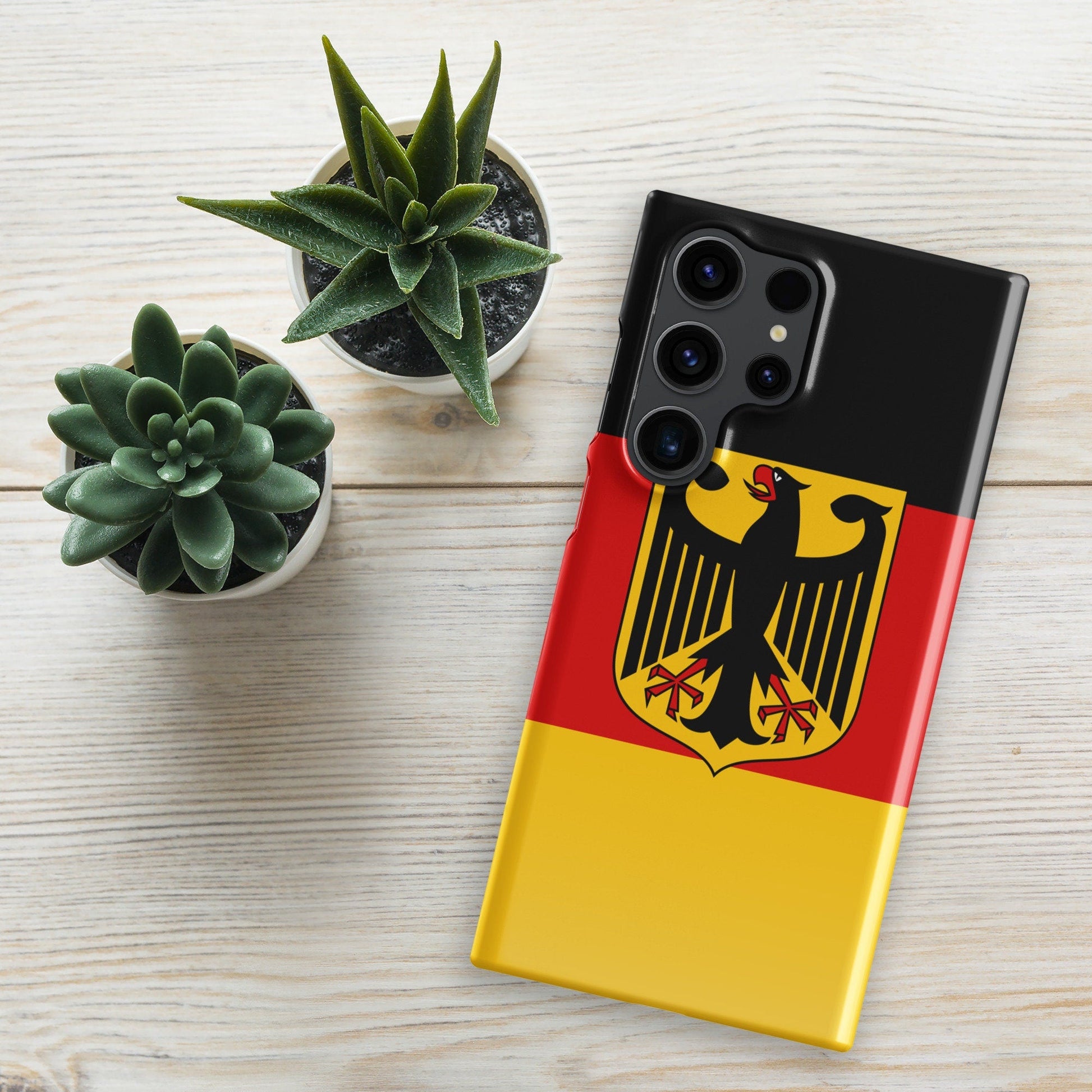 German Flag Samsung Galaxy Phone Case for Samsung S24 and Samsung S23 for Patriots - Raiden Gate Design