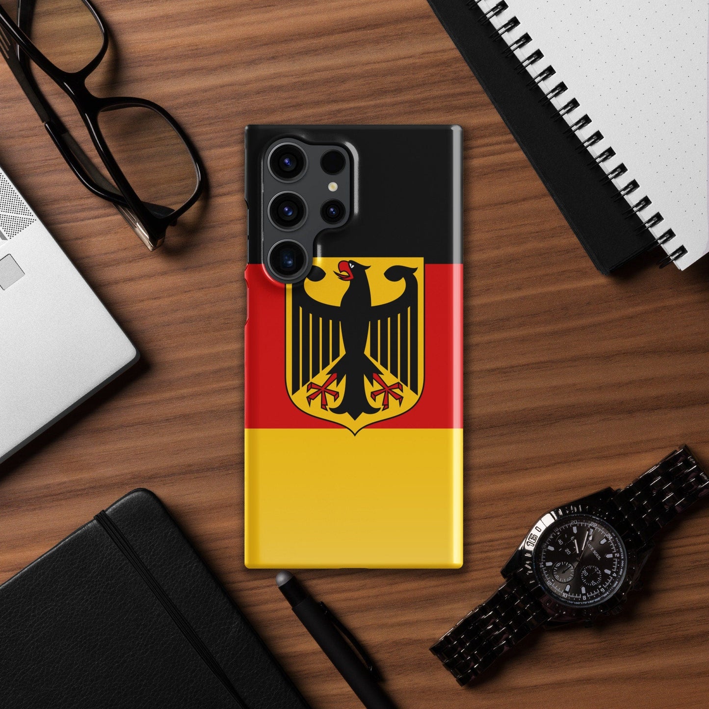 German Flag Samsung Galaxy Phone Case for Samsung S24 and Samsung S23 for Patriots - Raiden Gate Design