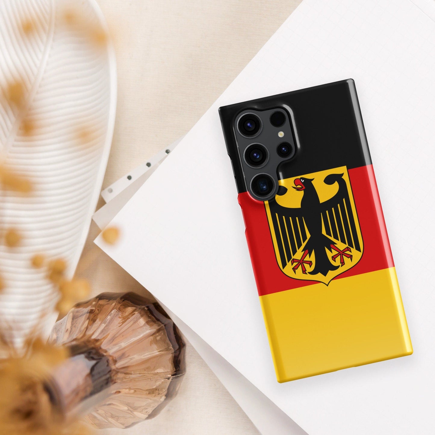 German Flag Samsung Galaxy Phone Case for Samsung S24 and Samsung S23 for Patriots - Raiden Gate Design