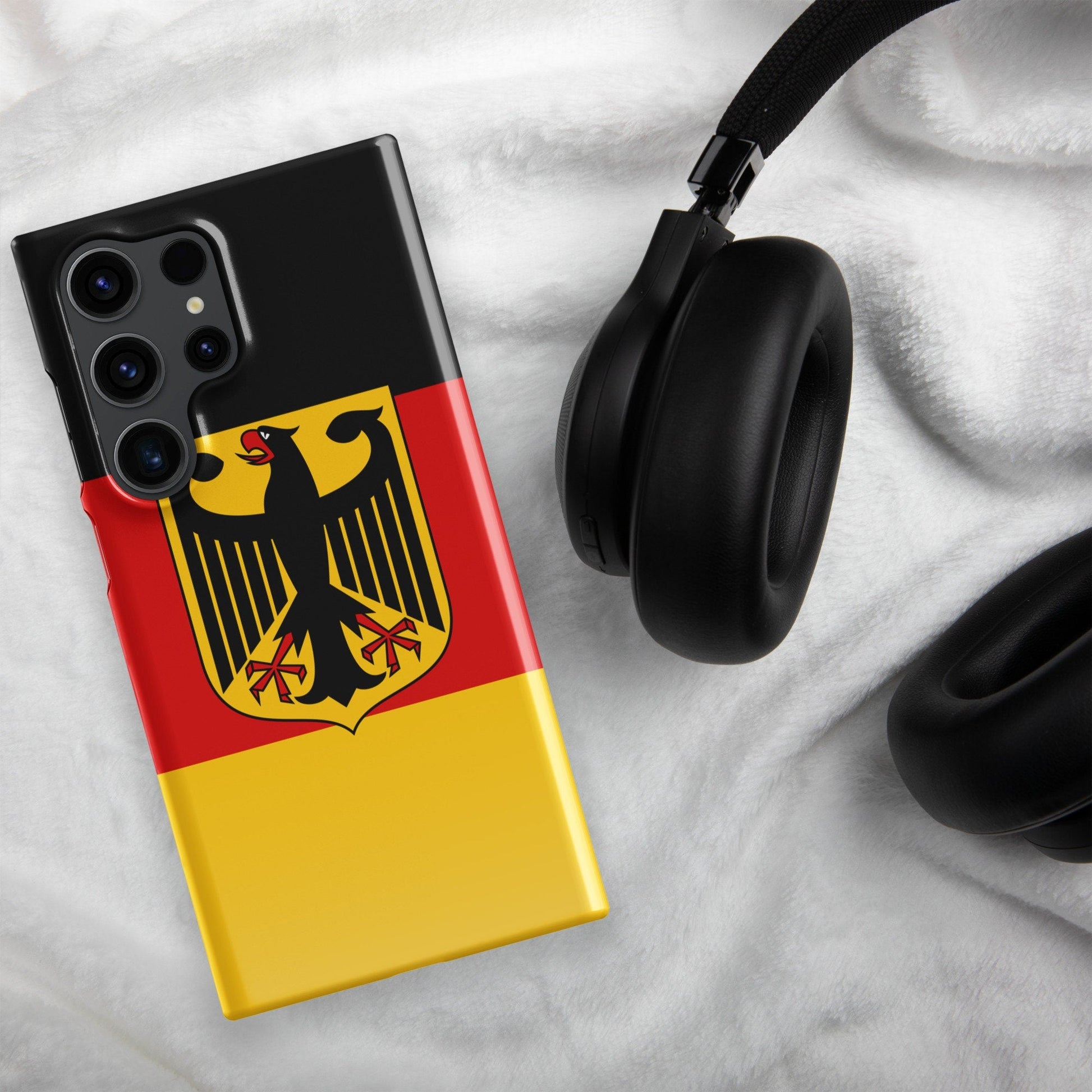 German Flag Samsung Galaxy Phone Case for Samsung S24 and Samsung S23 for Patriots - Raiden Gate Design