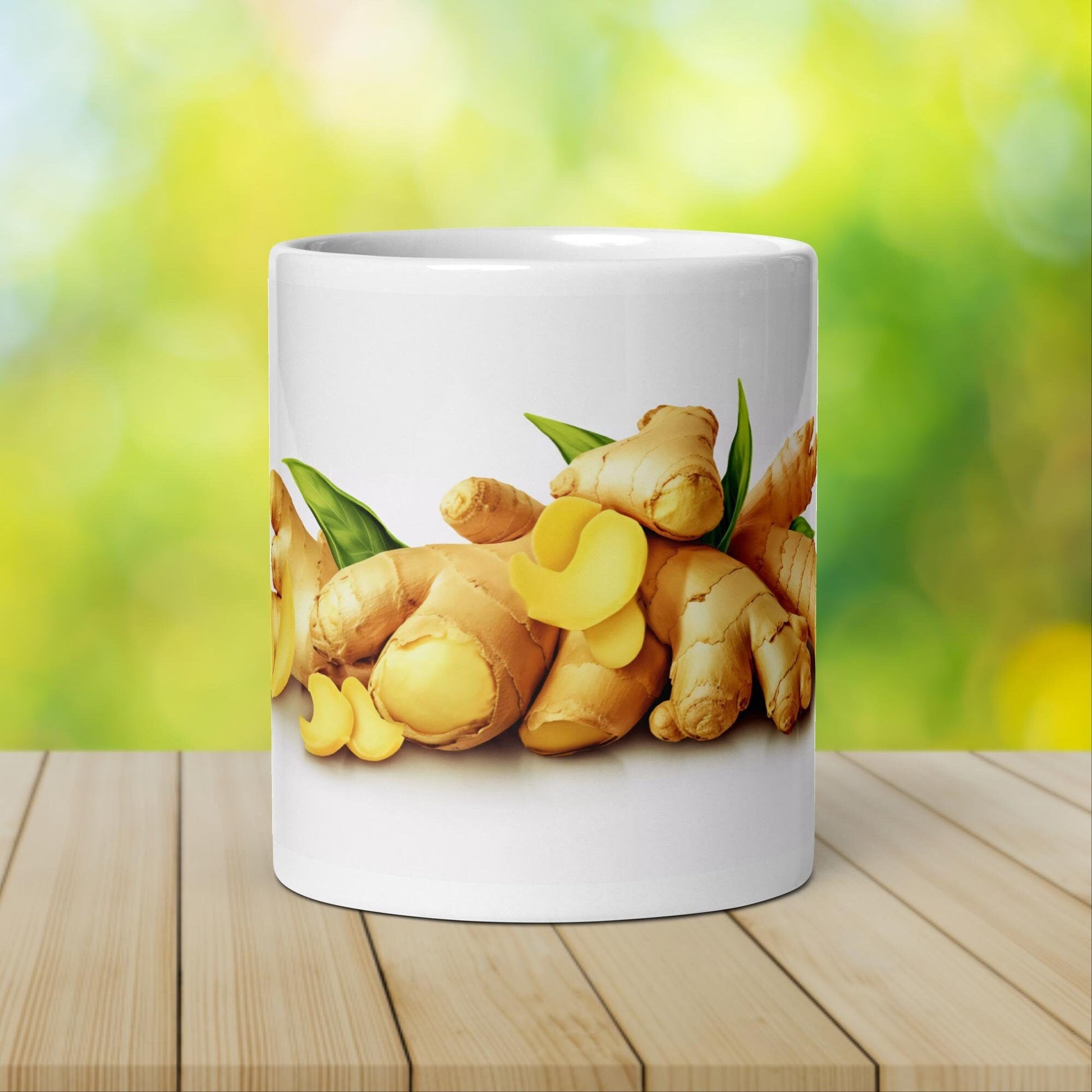 Ginger Herbal Tea Mug | Teacup | Ceramic Tea Mug | Gifts for Her Birthday Gift - Raiden Gate Design