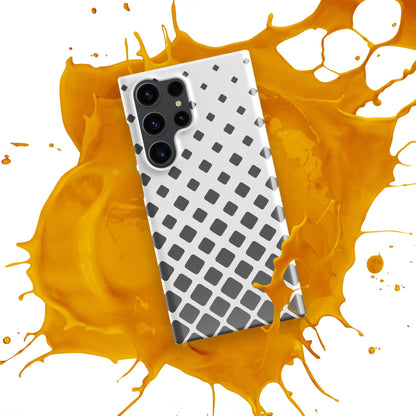 Grey Squares Samsung Galaxy S24 Ultra Case - Ascending Pattern Stylish Protection - Raiden Gate Design