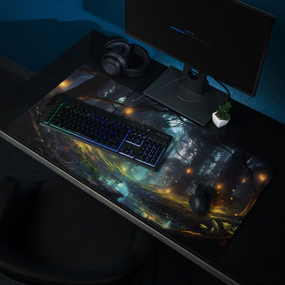 Imaginary Forest Anime Gaming Mousepad | Anime Desk Mat | Anime Gamer Gift | Desk Accessories | Large Mouse Pad - Raiden Gate Design