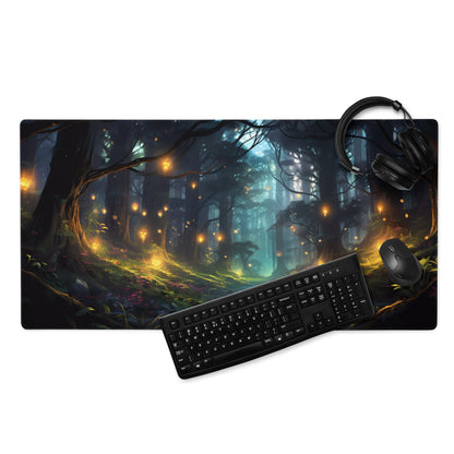 Imaginary Forest Anime Gaming Mousepad | Anime Desk Mat | Anime Gamer Gift | Desk Accessories | Large Mouse Pad - Raiden Gate Design