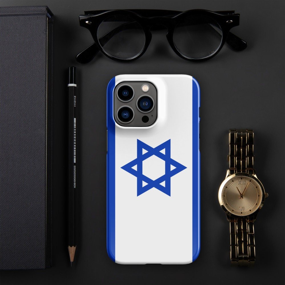 Israel Flag | Aesthetic Phone Case | iPhone 15 Pro Max | Patriotic Phone Case | Tough Case - Raiden Gate Design