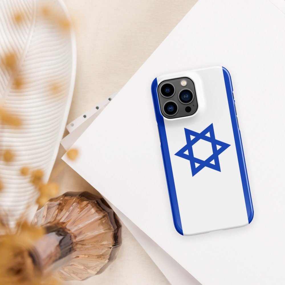 Israel Flag | Aesthetic Phone Case | iPhone 15 Pro Max | Patriotic Phone Case | Tough Case - Raiden Gate Design