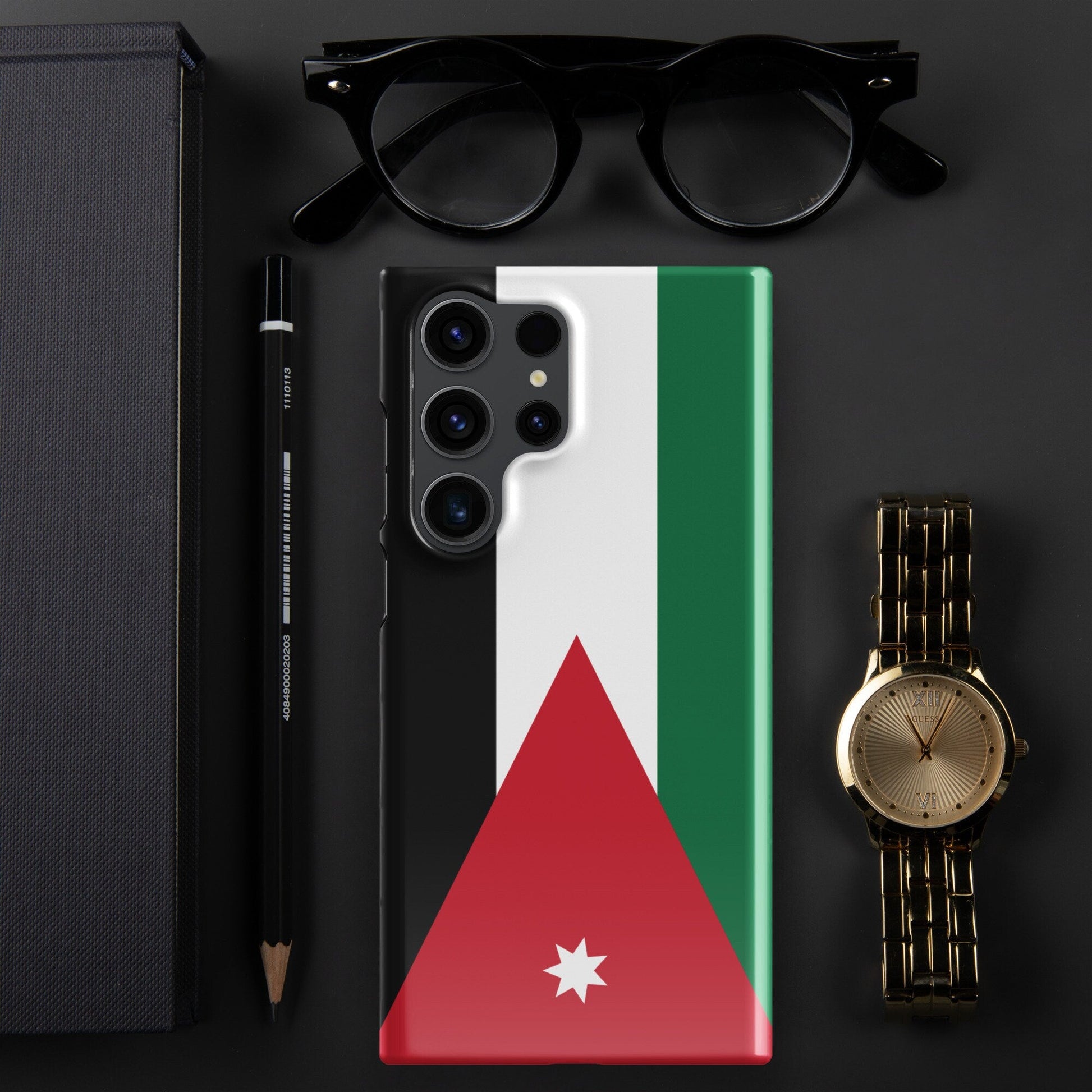 Jordan Flag Samsung Galaxy Phone Case for Samsung S24 and Samsung S23 for Patriots - Raiden Gate Design