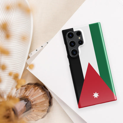 Jordan Flag Samsung Galaxy Phone Case for Samsung S24 and Samsung S23 for Patriots - Raiden Gate Design