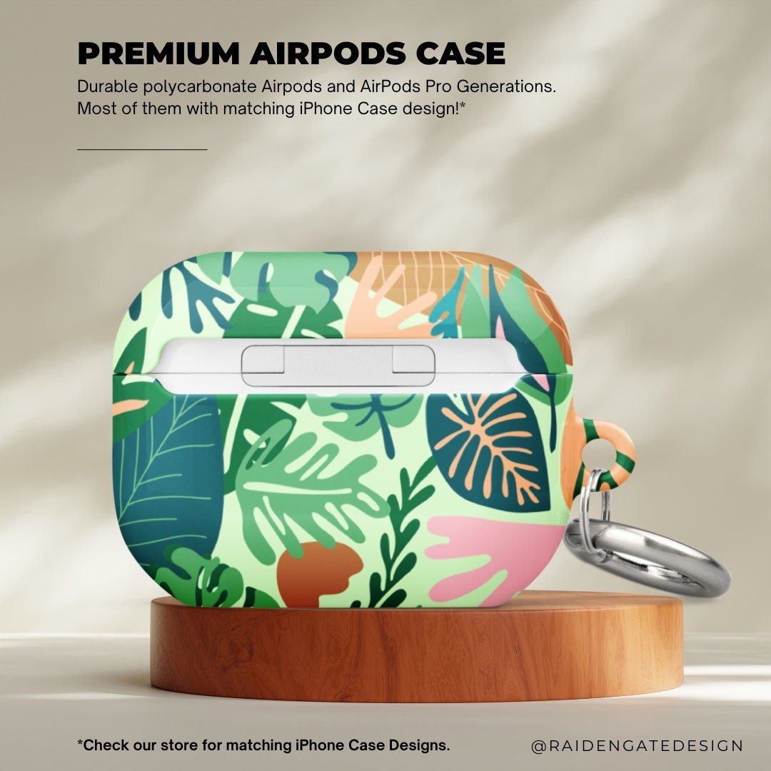 Jungle Dense Flowers Custom AirPods Pro Case | Tough AirPods Case - Raiden Gate Design