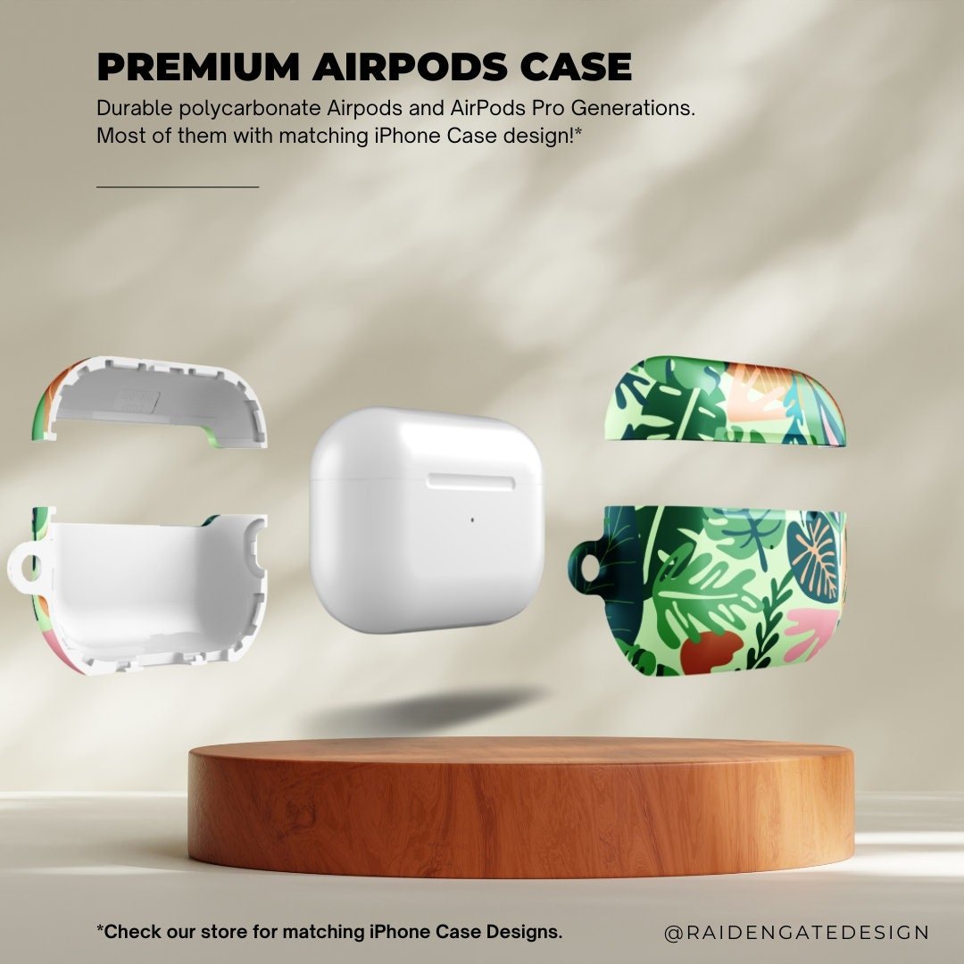 Jungle Dense Flowers Custom AirPods Pro Case | Tough AirPods Case - Raiden Gate Design