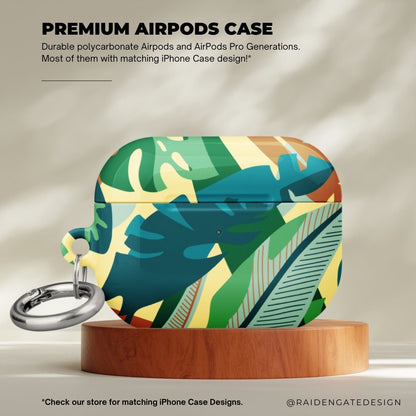 Jungle Flowers Custom AirPods Pro Case | Tough AirPods Case - Raiden Gate Design