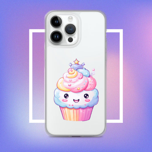 Kawaii Muffin Clear iPhone Case - iPhone Case - Raiden Gate Design