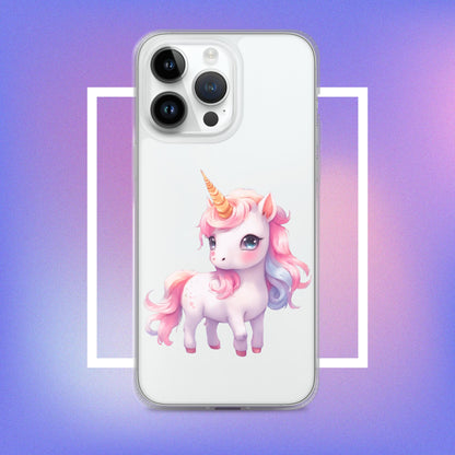 Kawaii Unicorn Clear iPhone Case - iPhone Case - Raiden Gate Design