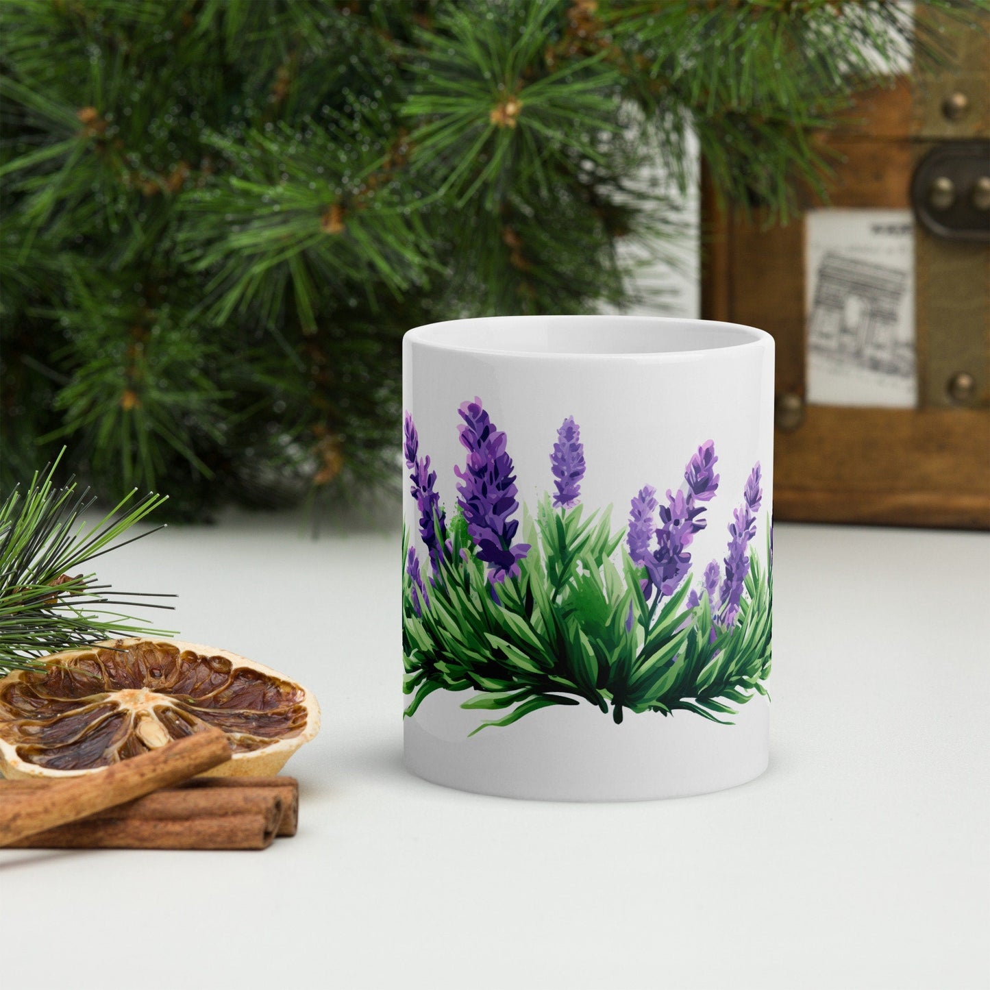 Lavender Herbal Tea Mug | Teacup | Ceramic Tea Mug | Gifts for Her | Birthday Gift - Raiden Gate Design