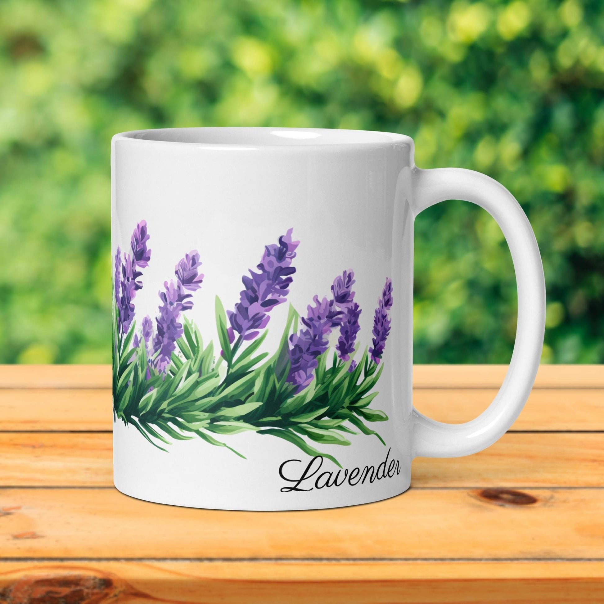 Lavender Herbal Tea Mug | Teacup | Ceramic Tea Mug | Gifts for Her | Birthday Gift - Raiden Gate Design