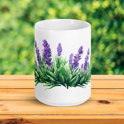 Lavender Herbal Tea Mug | Teacup | Ceramic Tea Mug | Gifts for Her | Birthday Gift - Raiden Gate Design