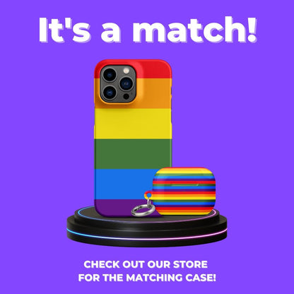 LGBTQ Pride Flag Rainbow Custom AirPods Pro Case | Tough AirPods Case - Raiden Gate Design