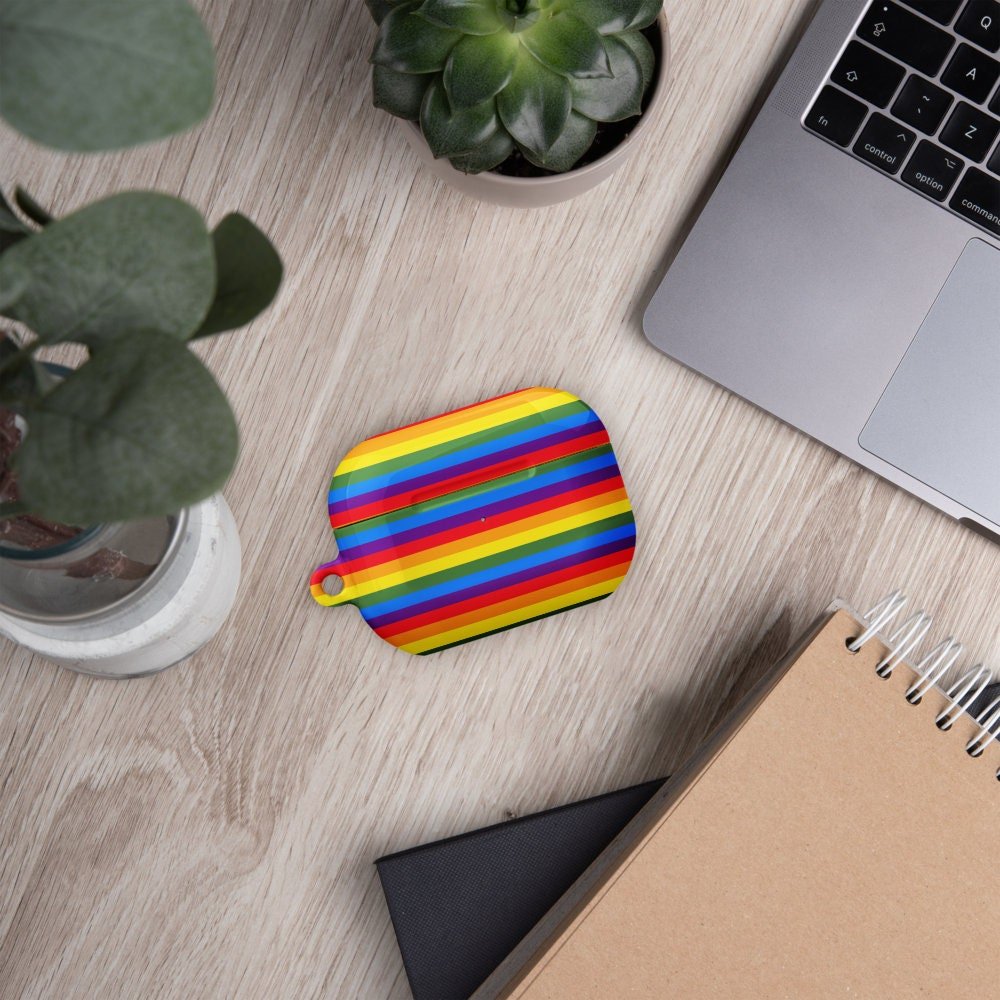 LGBTQ Pride Flag Rainbow Custom AirPods Pro Case | Tough AirPods Case - Raiden Gate Design