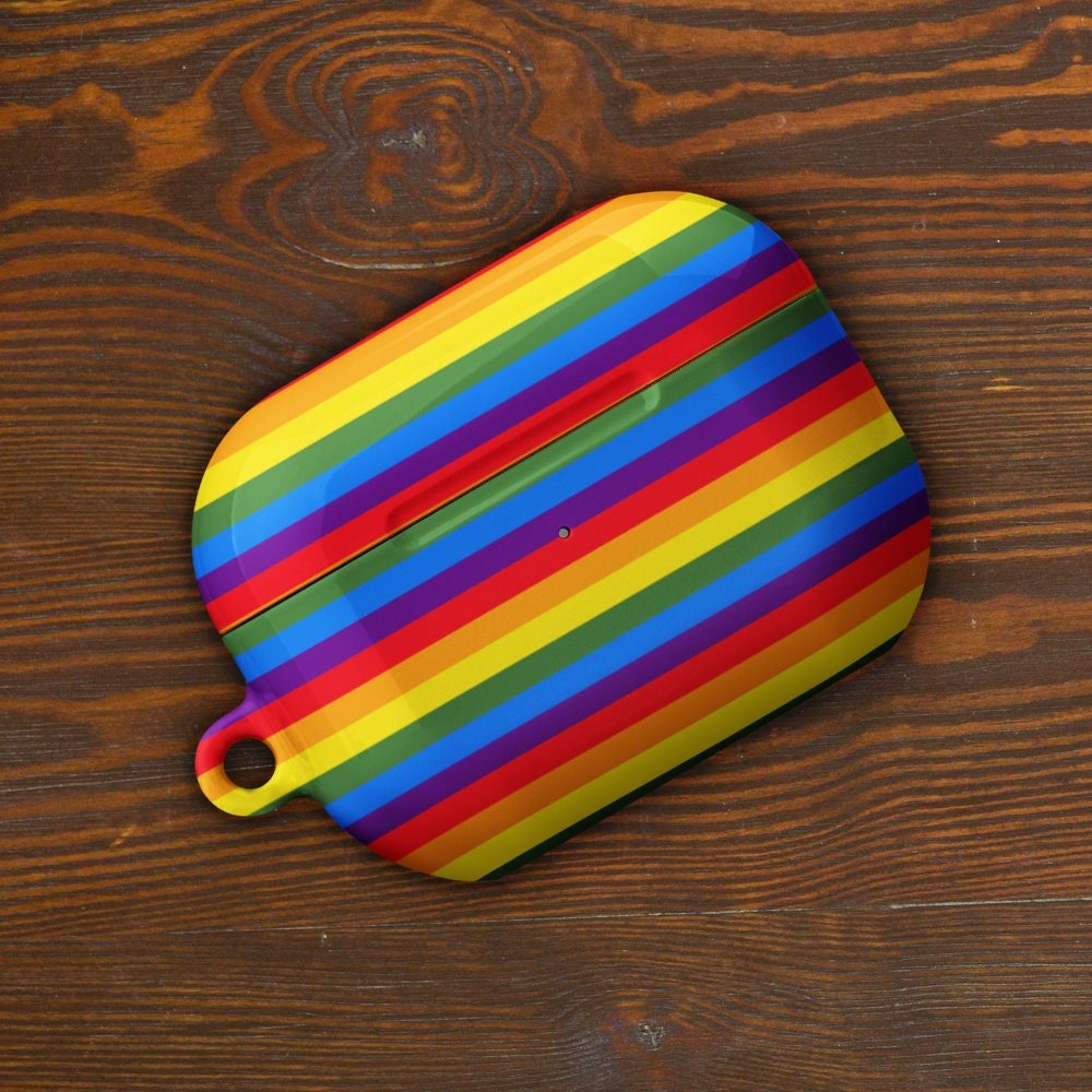 LGBTQ Pride Flag Rainbow Custom AirPods Pro Case | Tough AirPods Case - Raiden Gate Design