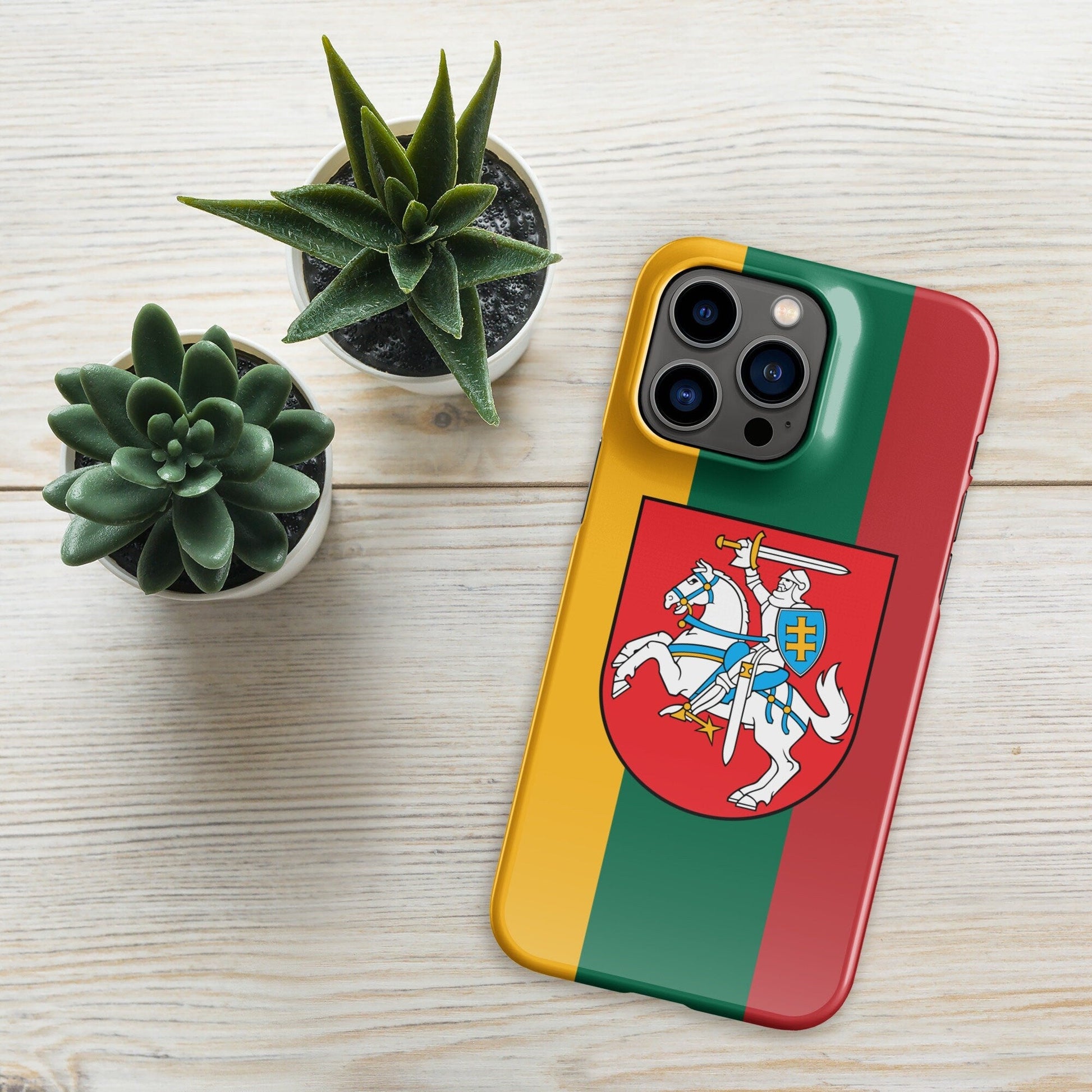 Lithuania Flag | Aesthetic Phone Case | iPhone 15 Pro Max | Patriotic Phone Case | Tough Case - Raiden Gate Design