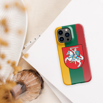 Lithuania Flag | Aesthetic Phone Case | iPhone 15 Pro Max | Patriotic Phone Case | Tough Case - Raiden Gate Design