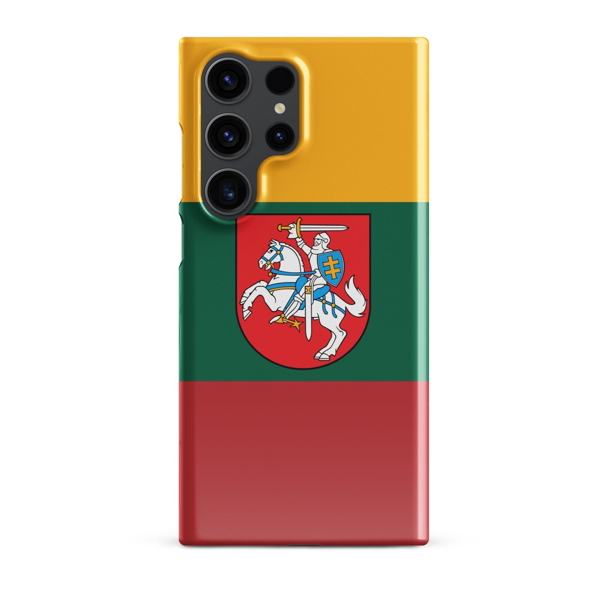 Lithuania Flag Samsung Galaxy Phone Case for Samsung S24 and Samsung S23 for Patriots - Raiden Gate Design