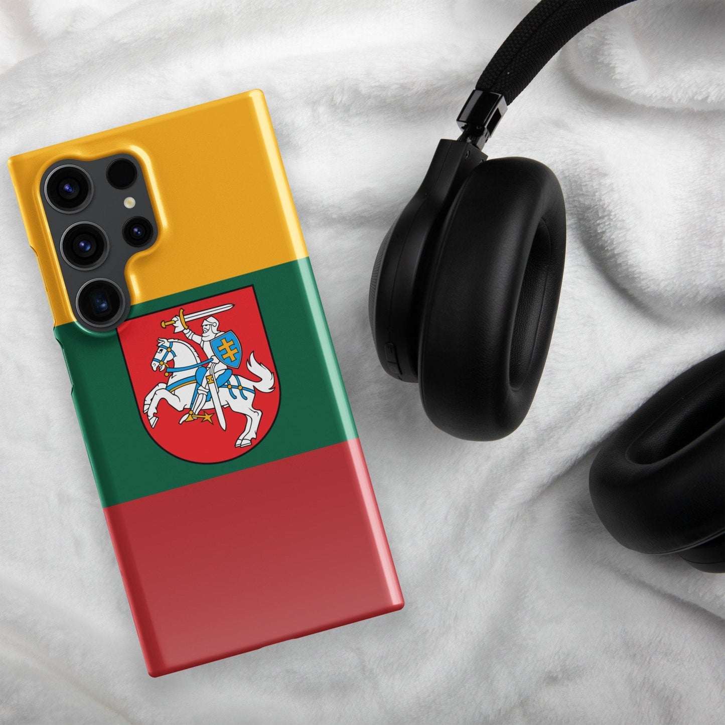 Lithuania Flag Samsung Galaxy Phone Case for Samsung S24 and Samsung S23 for Patriots - Raiden Gate Design