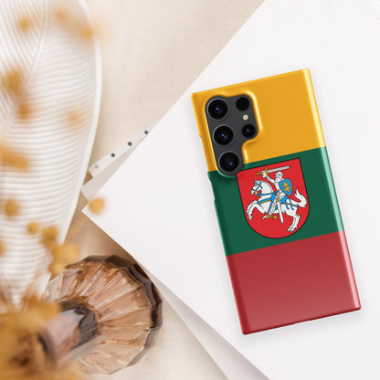 Lithuania Flag Samsung Galaxy Phone Case for Samsung S24 and Samsung S23 for Patriots - Raiden Gate Design