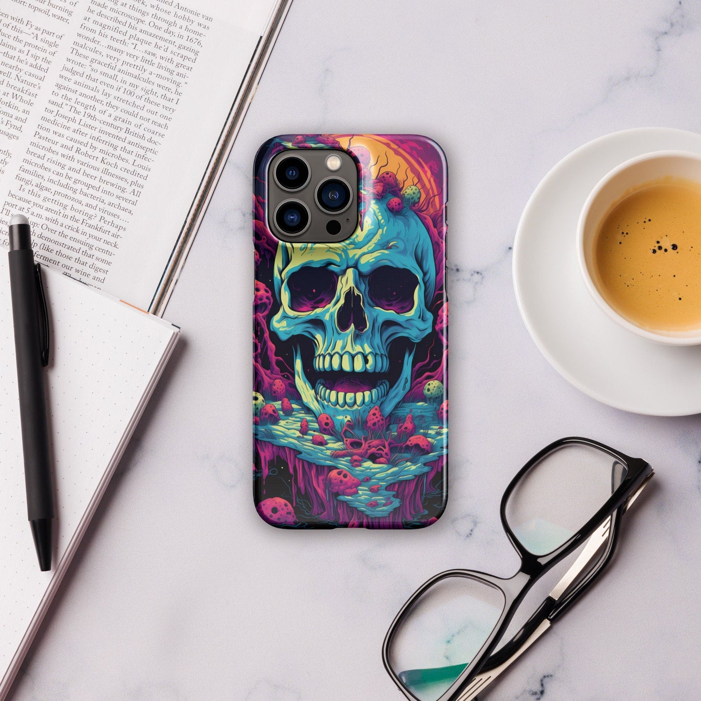 Main Skull | Trippy iPhone Case | Weird Phone Case | Psychedelic Case | Skull Phone Case | Mushroom Phone Case - Raiden Gate Design