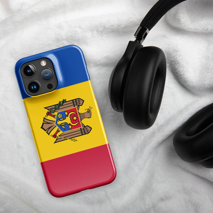 Moldova Flag | Aesthetic Phone Case | iPhone 15 Pro Max | Patriotic Phone Case | Tough Case - Raiden Gate Design