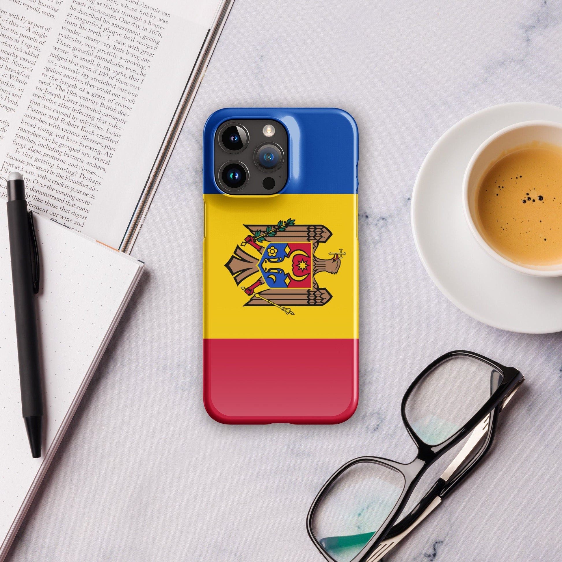 Moldova Flag | Aesthetic Phone Case | iPhone 15 Pro Max | Patriotic Phone Case | Tough Case - Raiden Gate Design