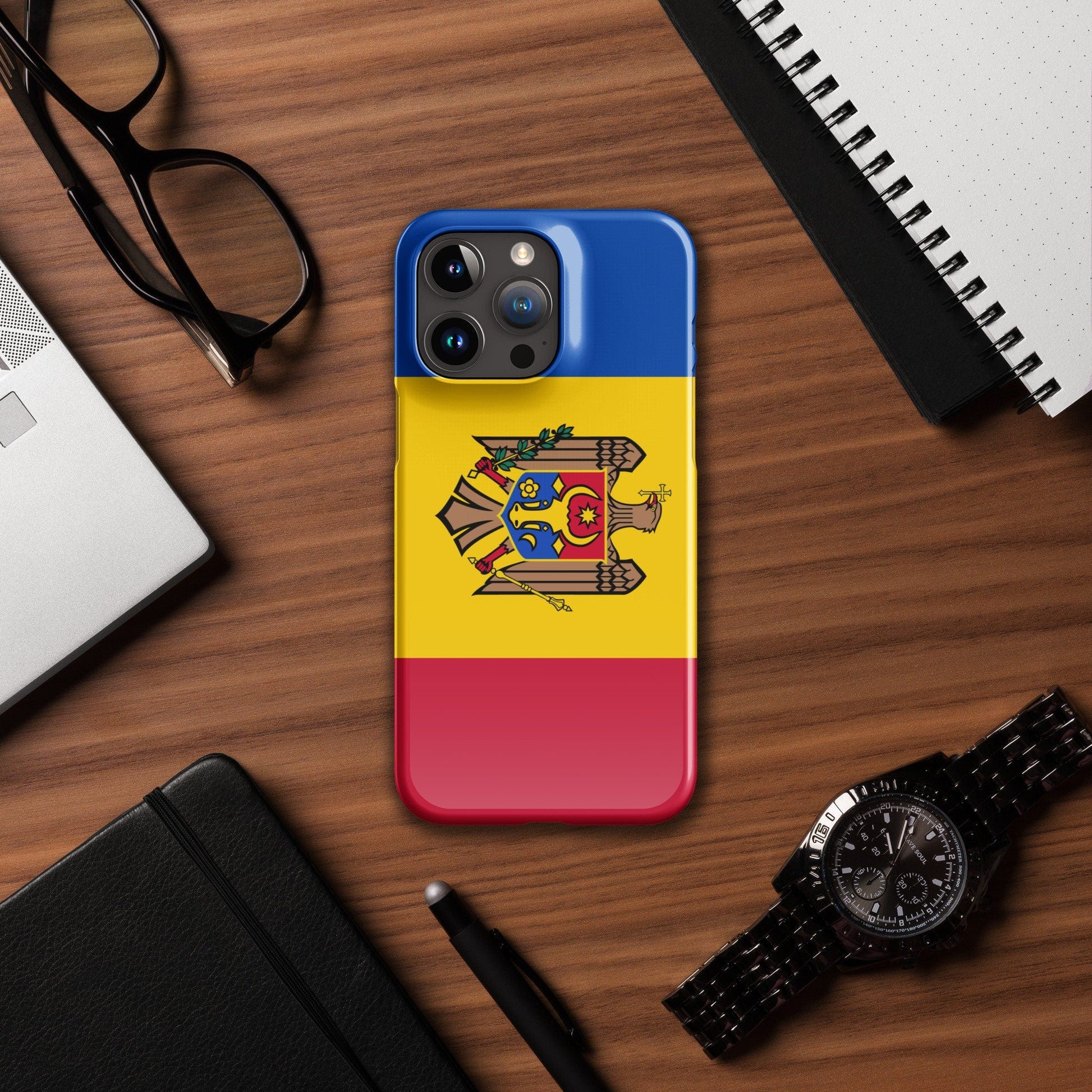 Moldova Flag | Aesthetic Phone Case | iPhone 15 Pro Max | Patriotic Phone Case | Tough Case - Raiden Gate Design