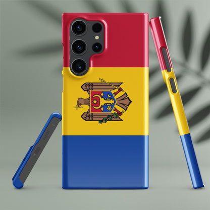 Moldova Flag Samsung Galaxy Phone Case for Samsung S24 and Samsung S23 for Patriots - Raiden Gate Design