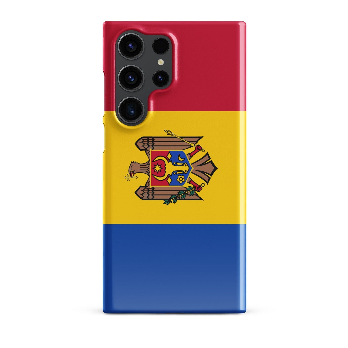 Moldova Flag Samsung Galaxy Phone Case for Samsung S24 and Samsung S23 for Patriots - Raiden Gate Design