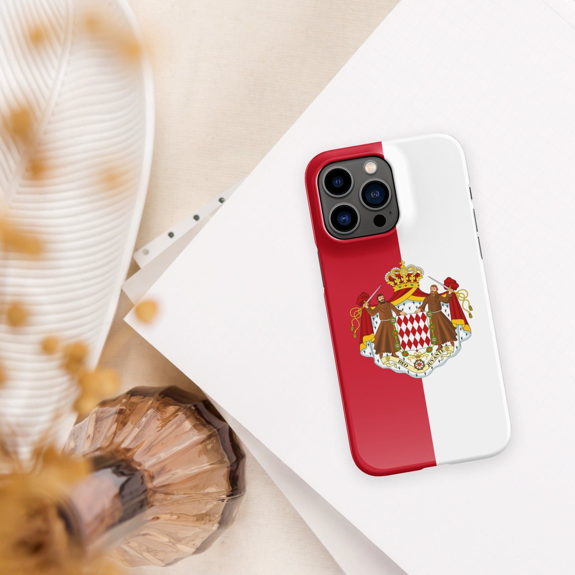 Monaco Flag | Aesthetic Phone Case | Cute Phone Case | Patriotic Phone Case | iPhone 15 Pro Max | Tough Case - Raiden Gate Design