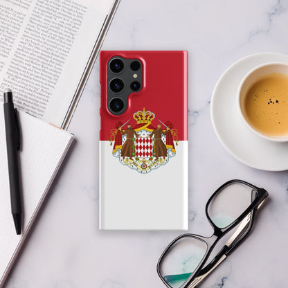 Monaco Flag Samsung Galaxy Phone Case for Samsung S24 and Samsung S23 for Patriots - Raiden Gate Design