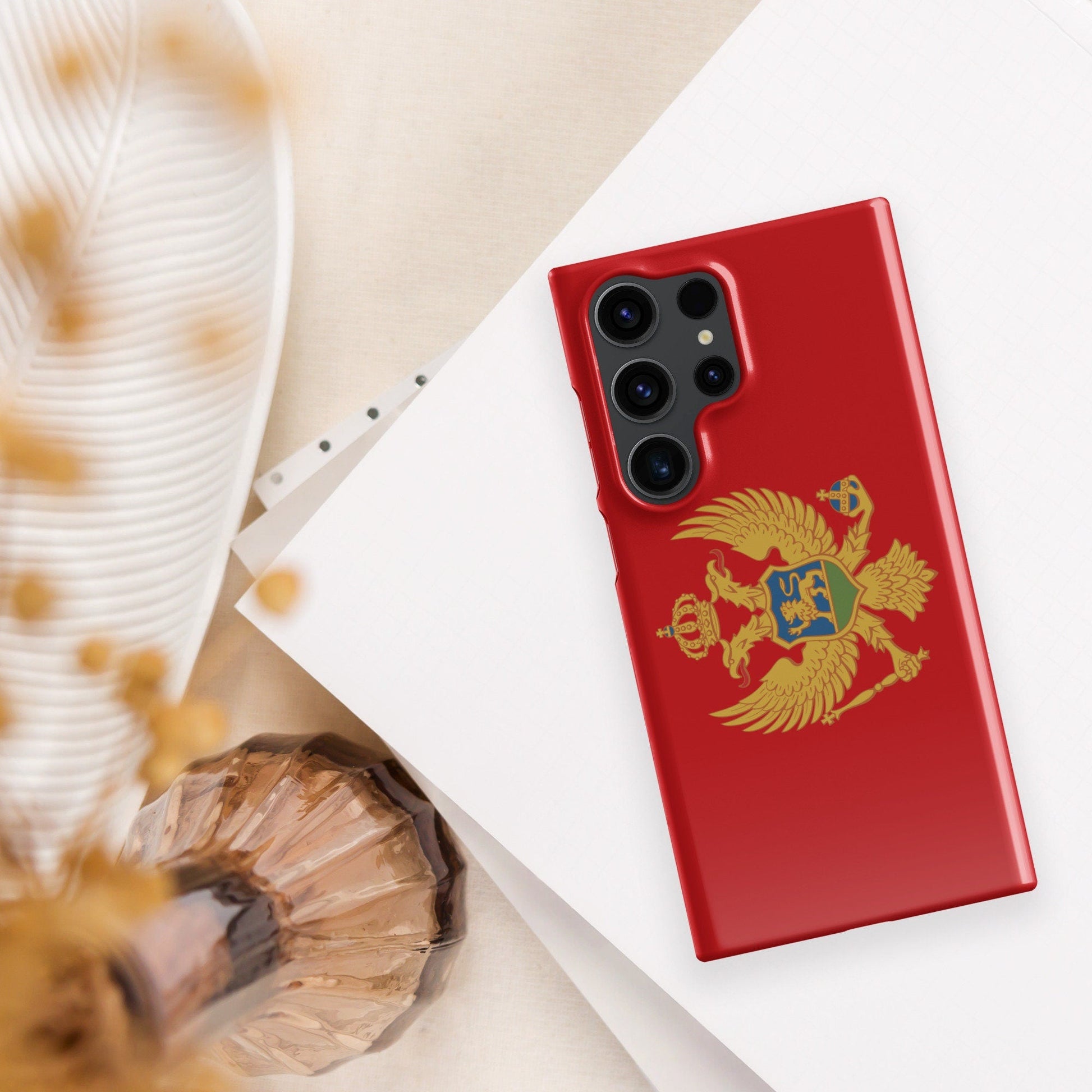 Montenegro Flag Samsung Galaxy Phone Case for Samsung S24 and Samsung S23 for Patriots - Raiden Gate Design